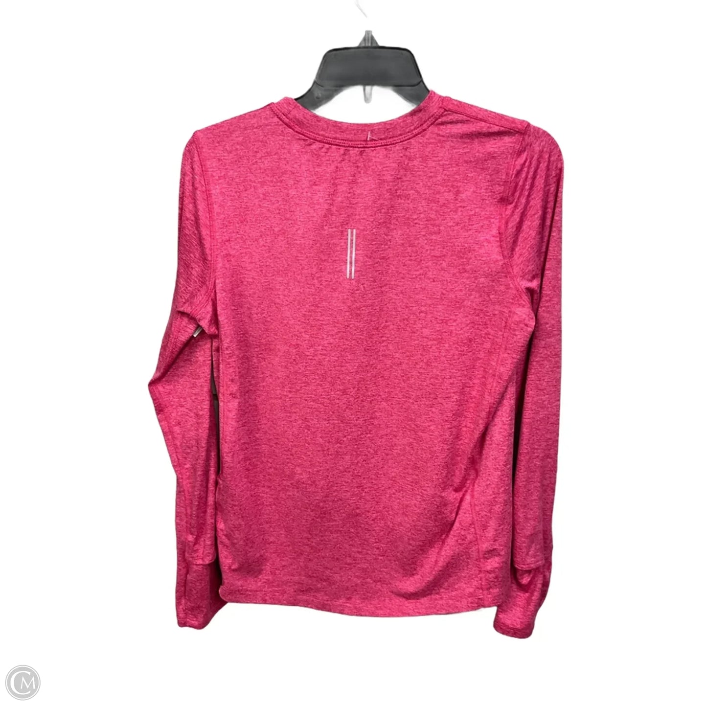 Athletic Top Long Sleeve Crewneck By Nike Apparel In Pink, Size: S