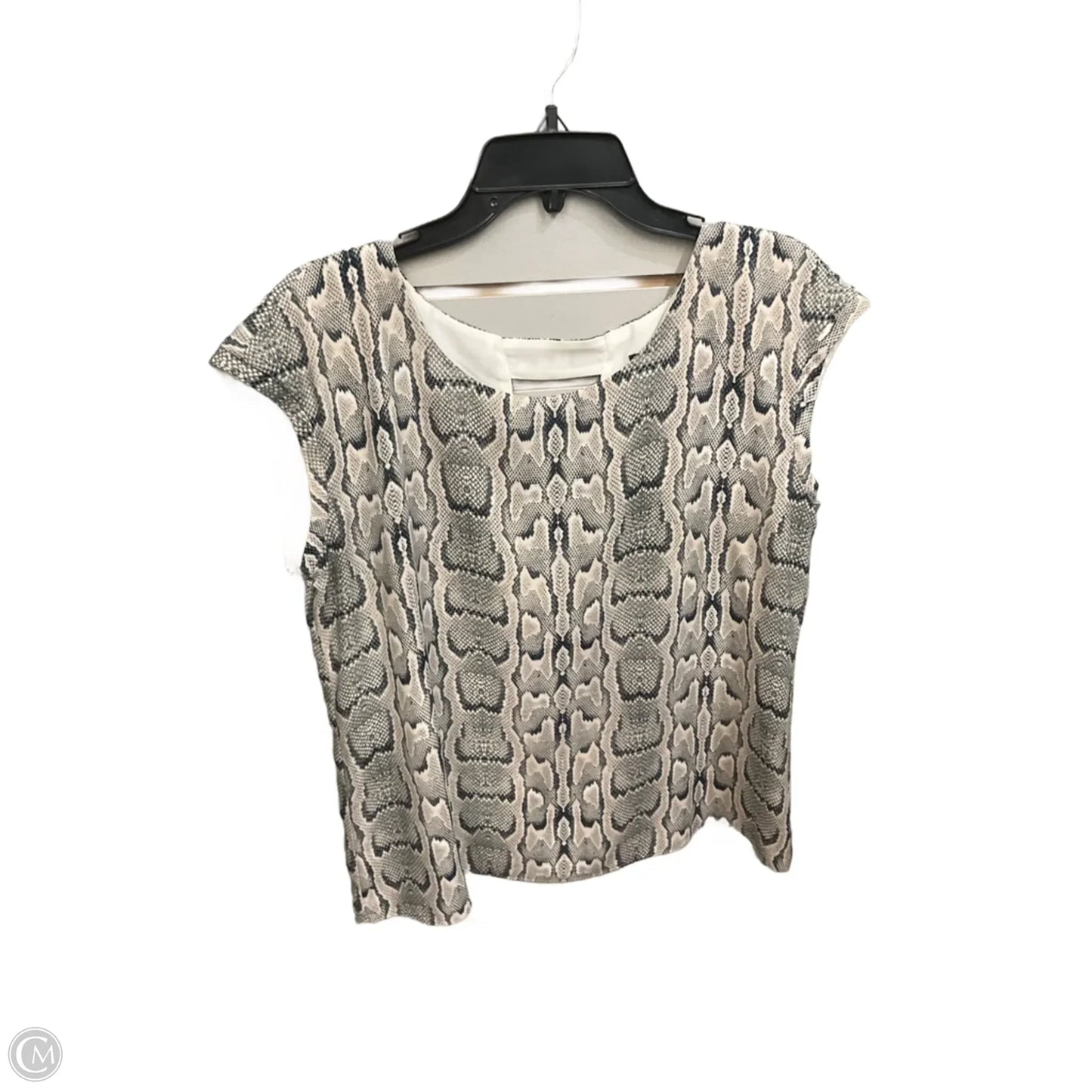 Blouse Sleeveless By Express In Snakeskin Print, Size: M