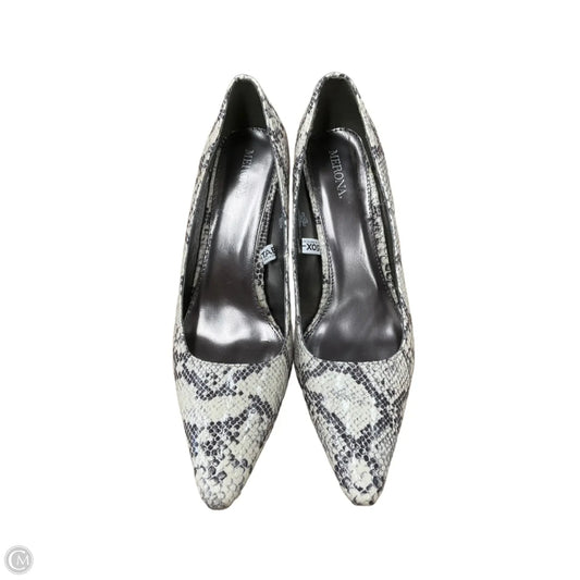 Shoes Heels Stiletto By Merona In Snakeskin Print, Size: 8.5
