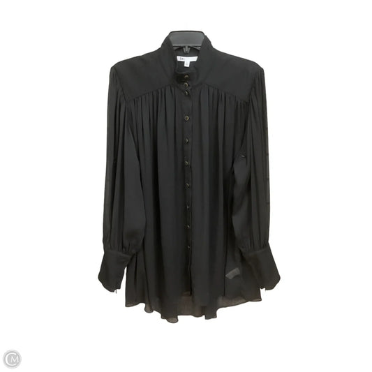 Blouse Long Sleeve By Dr2 In Black, Size: 1x