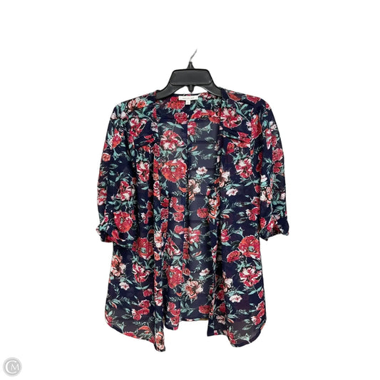Blouse 3/4 Sleeve By Skies Are Blue In Floral Print, Size: M