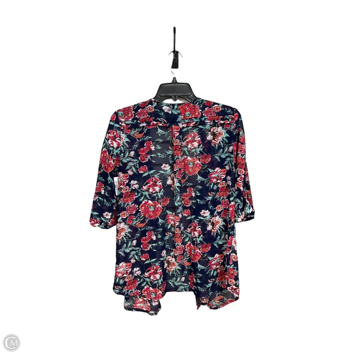 Blouse 3/4 Sleeve By Skies Are Blue In Floral Print, Size: M