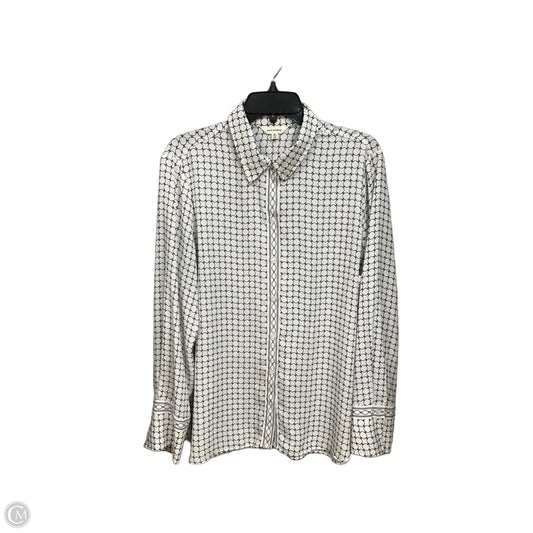 Blouse Long Sleeve By Max Studio In Black & White, Size: Xl