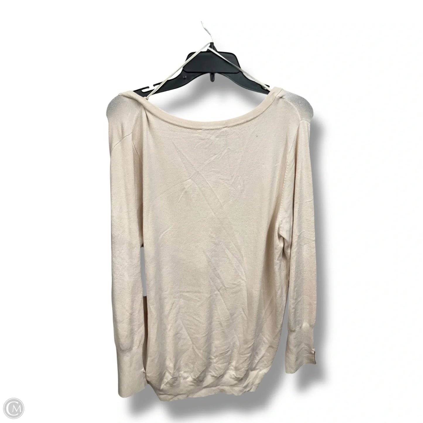 Top Long Sleeve By Skies Are Blue In Cream, Size: 2x