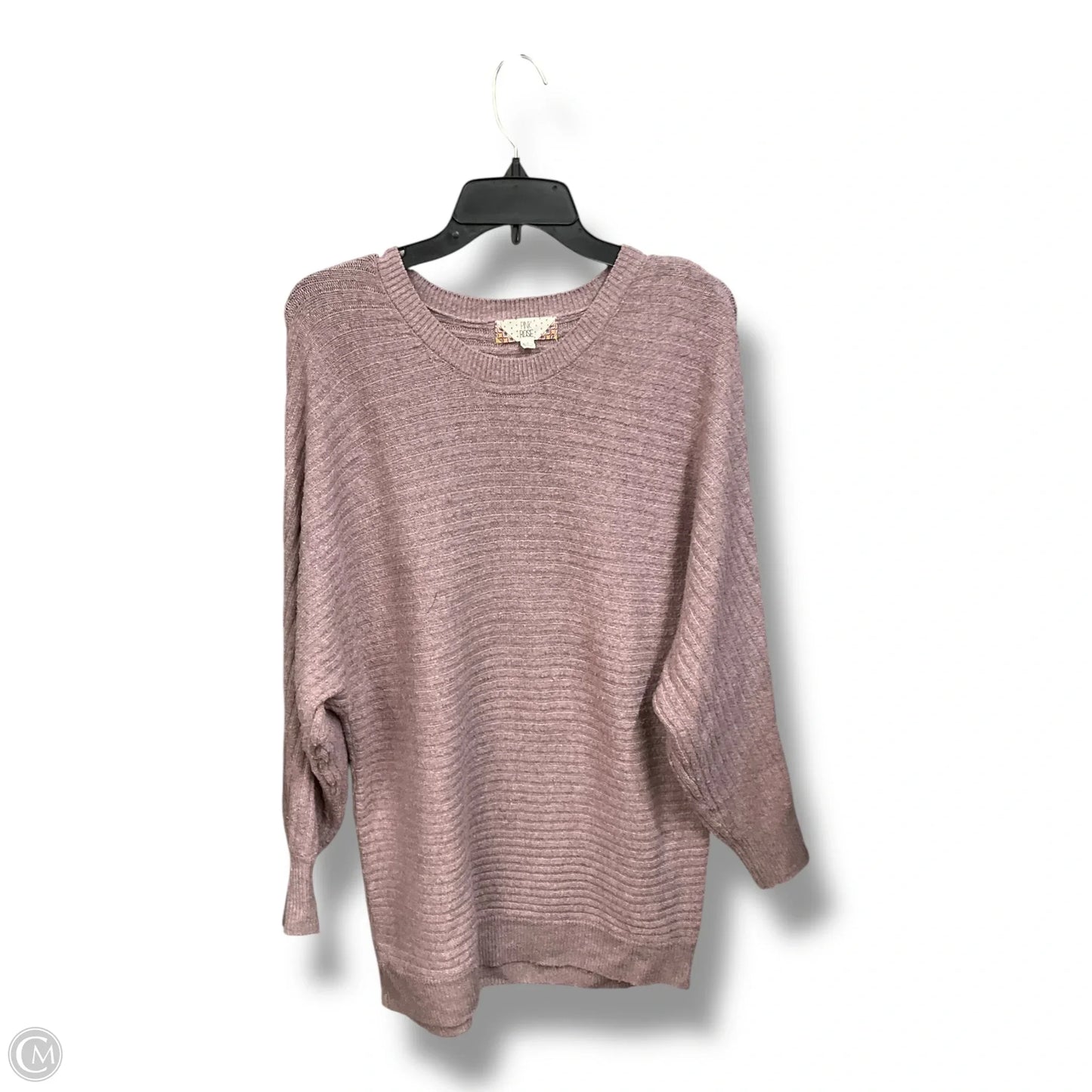 Sweater By Pink Rose In Mauve, Size: L