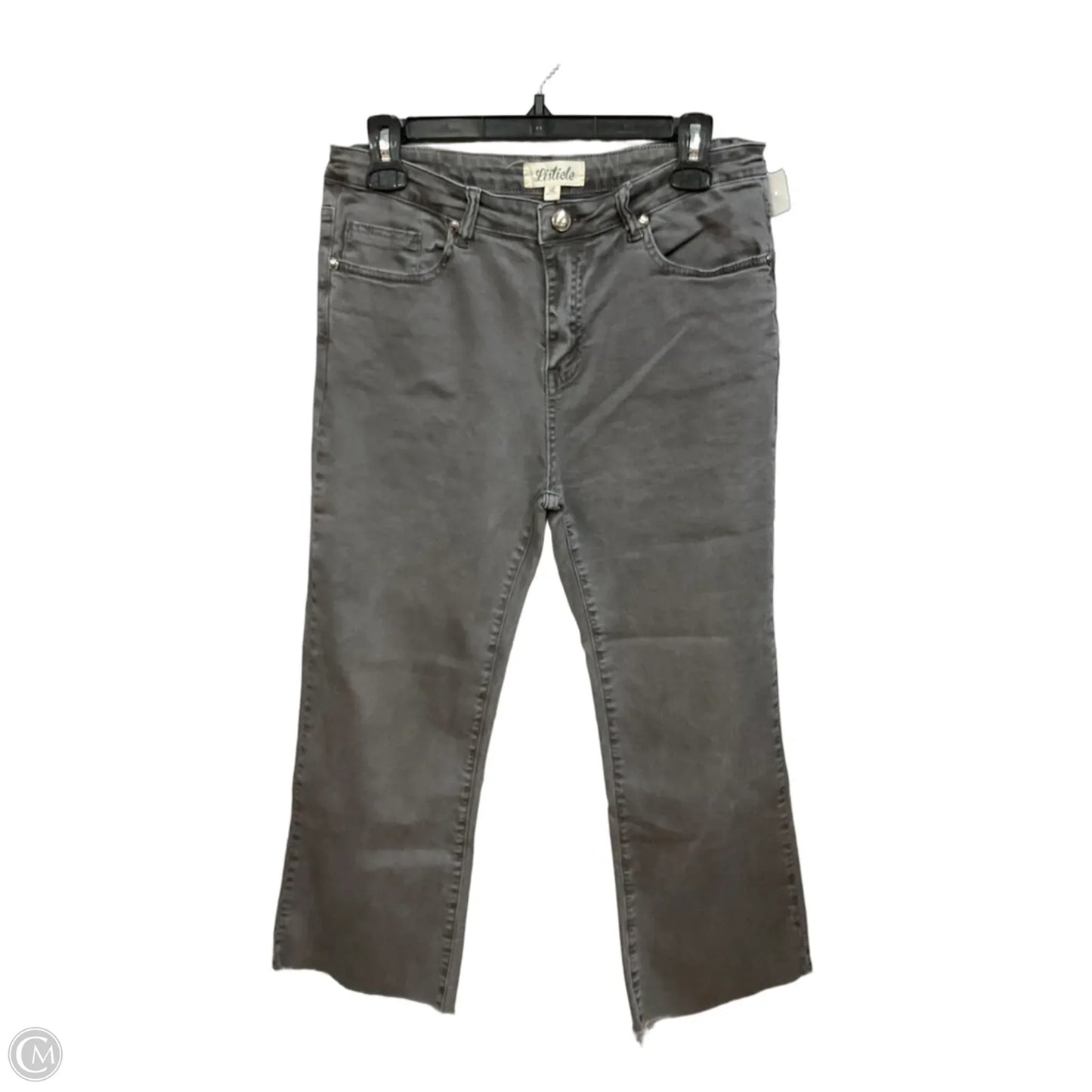 Pants Cropped By Listicle In Grey, Size: 12