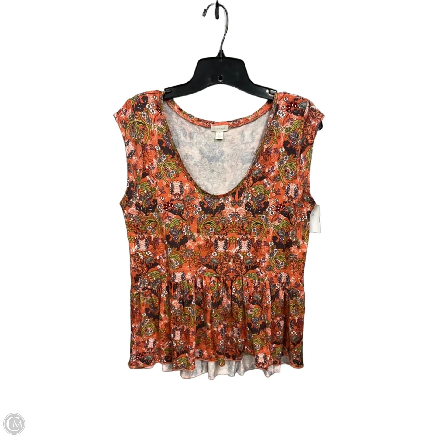 Top Sleeveless By Hinge In Floral Print, Size: S