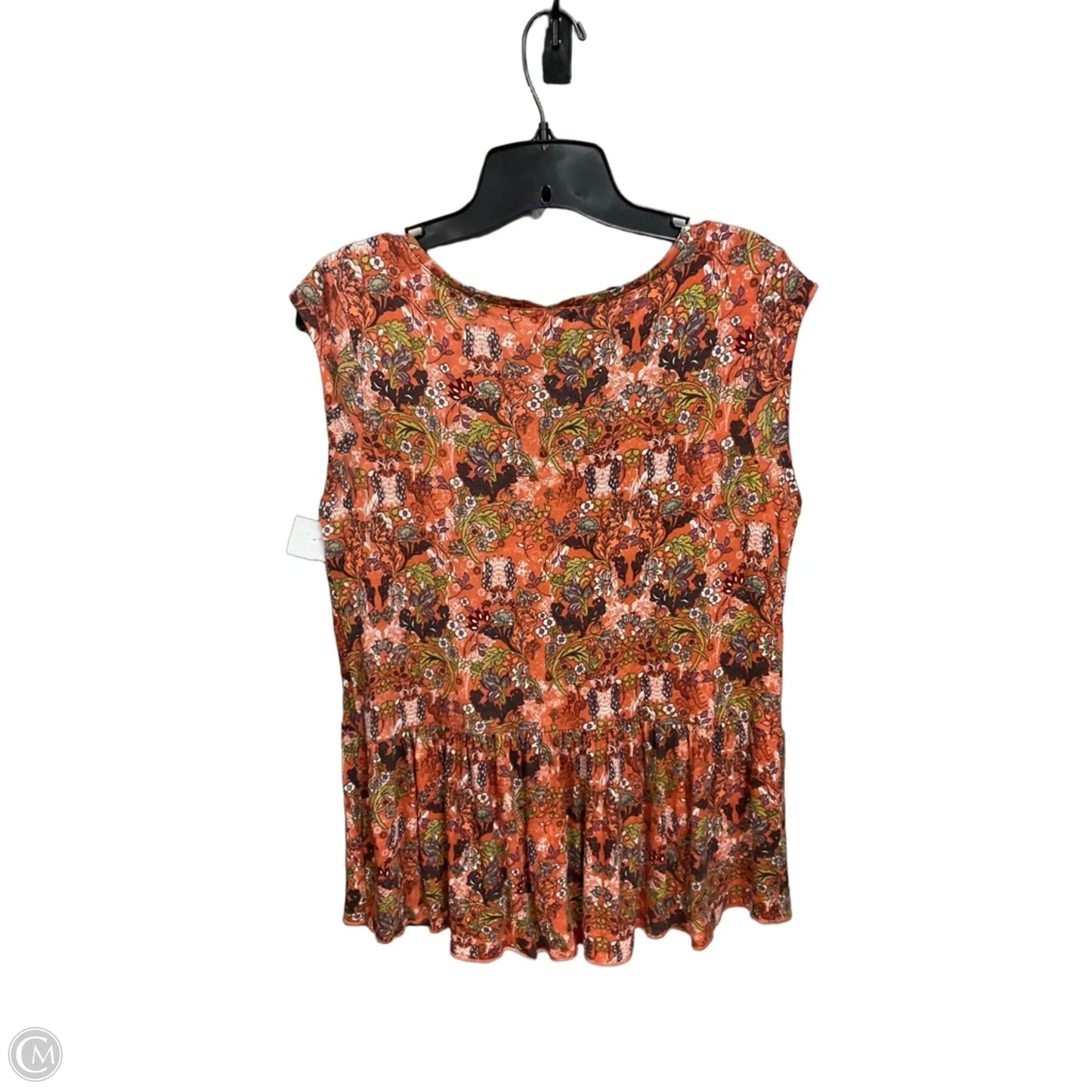 Top Sleeveless By Hinge In Floral Print, Size: S