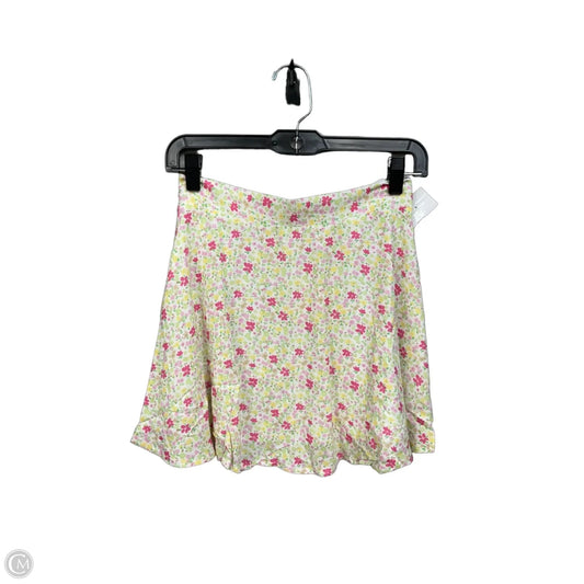 Skirt Mini & Short By Charlie Holiday In Floral Print, Size: 4