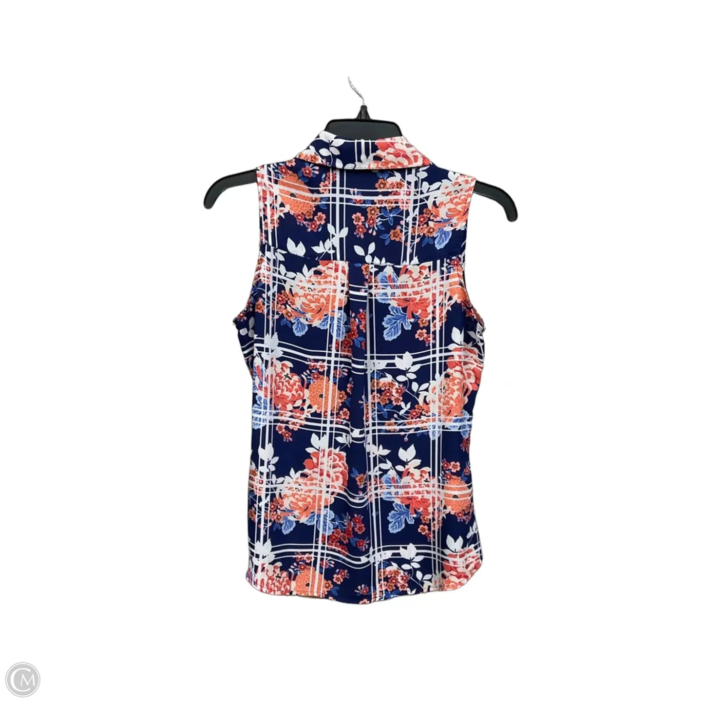 Blouse Sleeveless By Express In Floral Print, Size: Xs