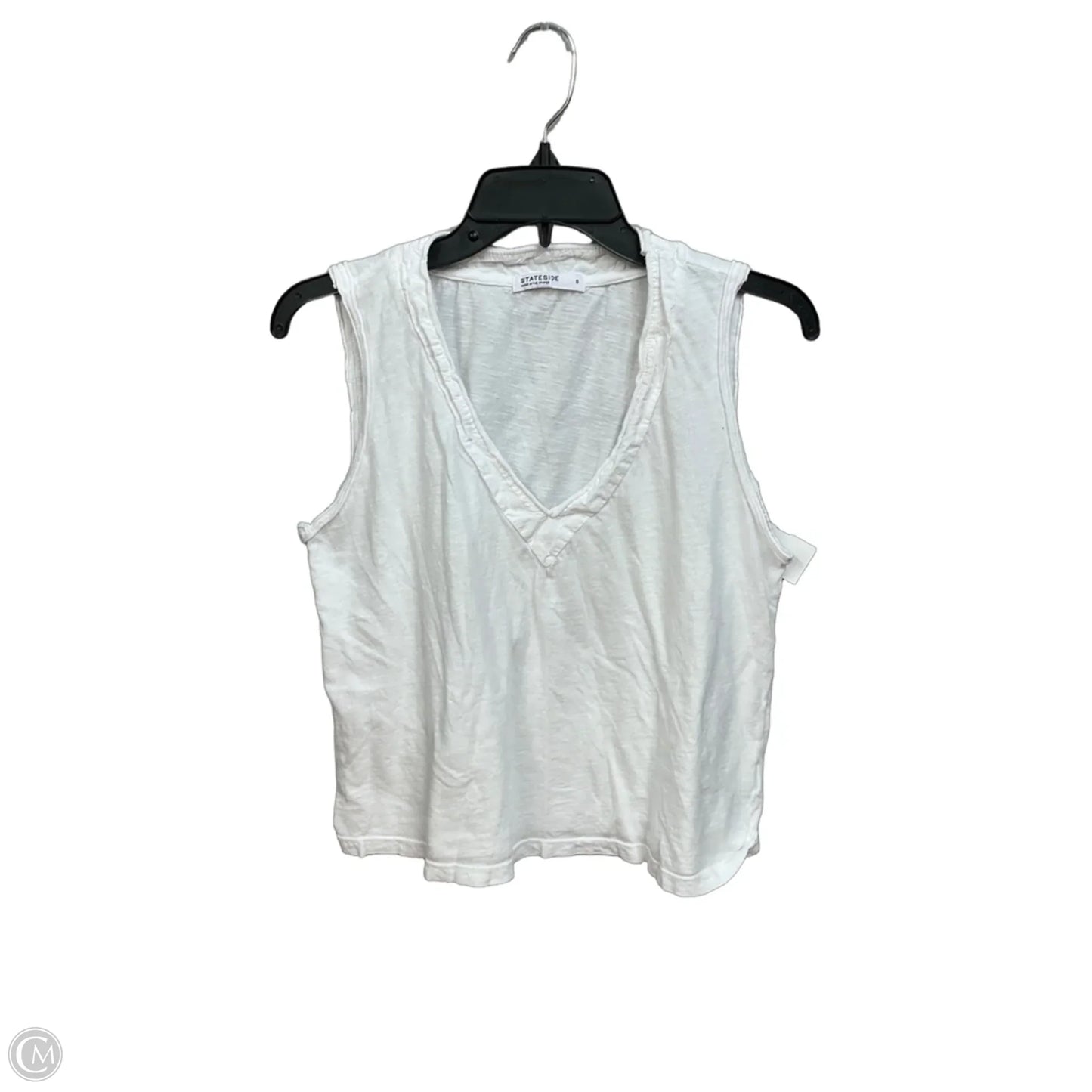 Top Sleeveless Basic By Stateside In White, Size: S