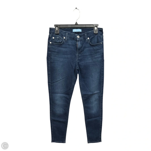 Jeans Skinny By 7 For All Mankind In Blue Denim, Size: 6
