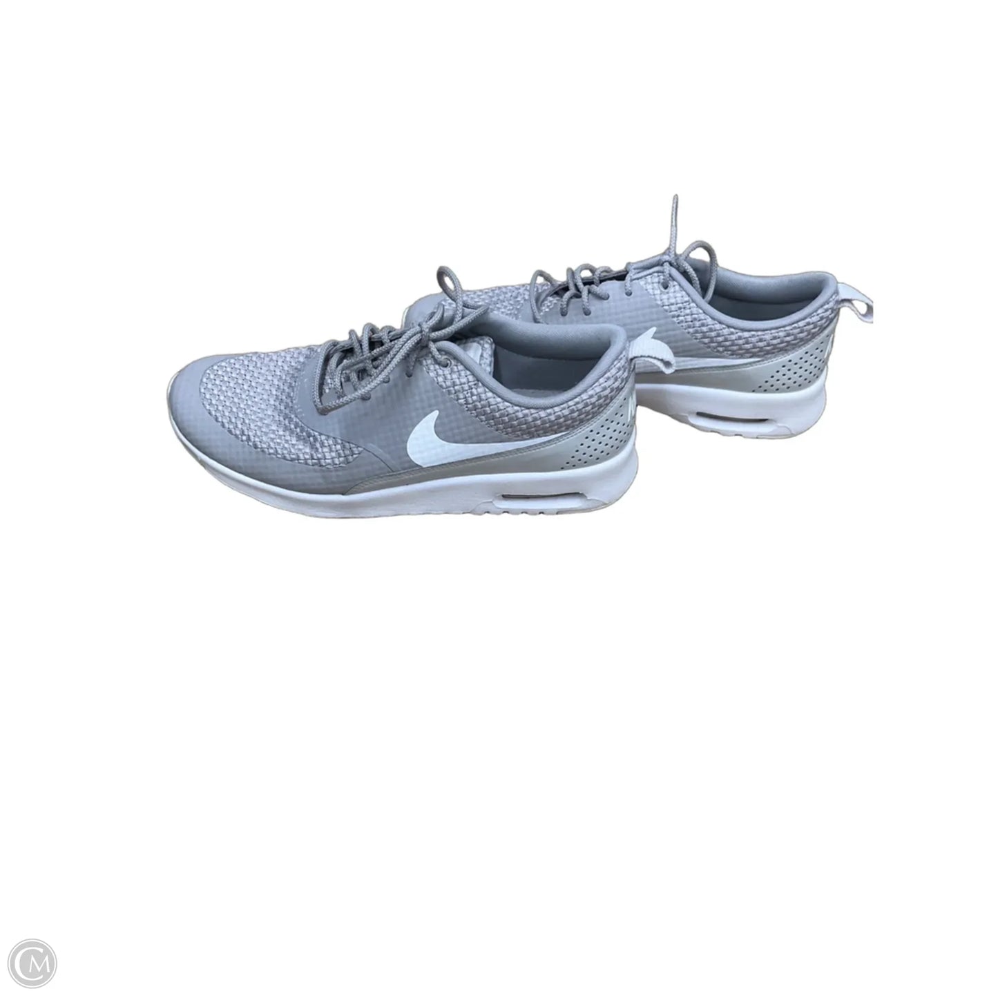 Shoes Athletic By Nike In Grey & White, Size: 9