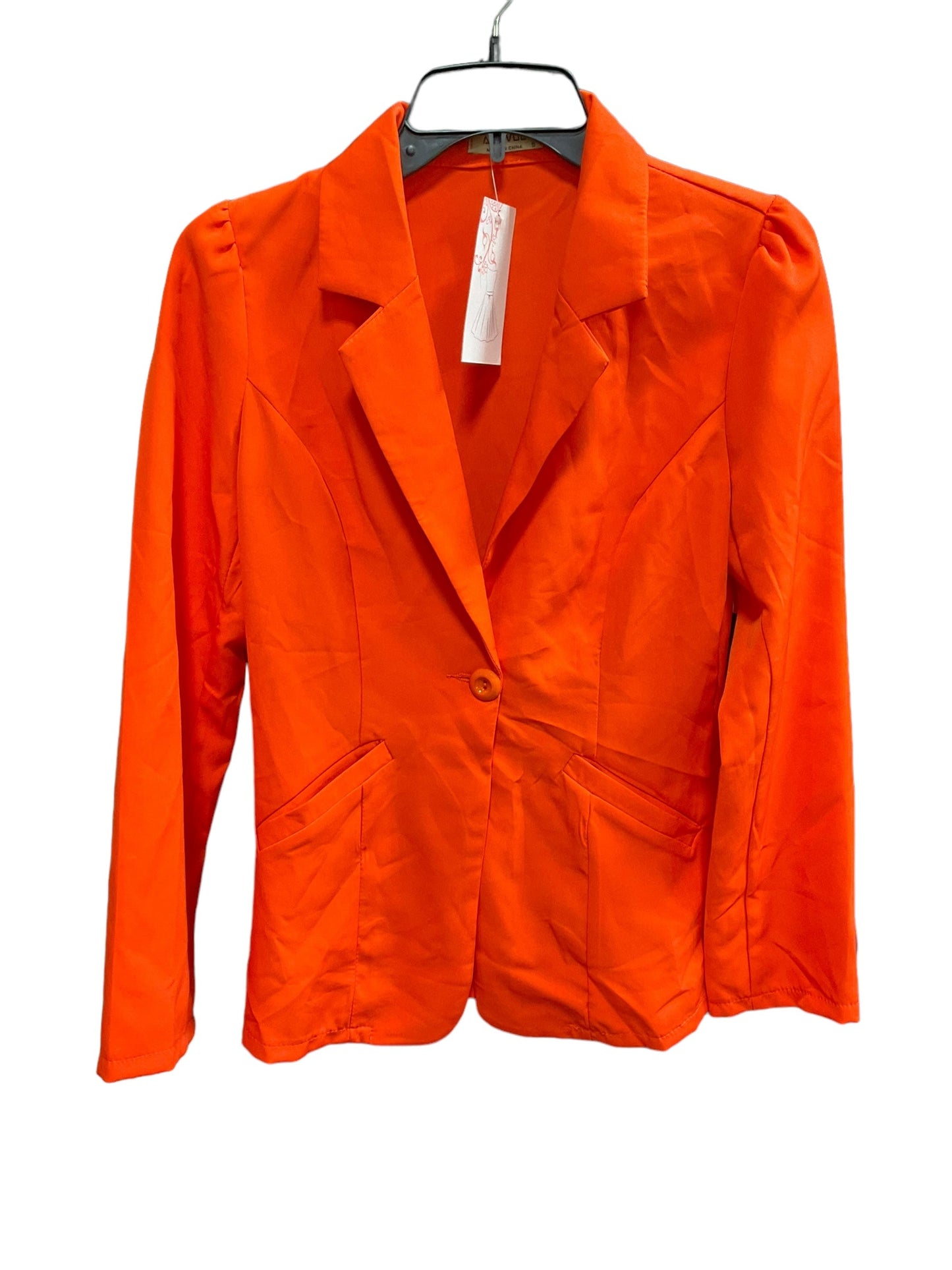 Orange Blazer Clothes Mentor, Size S