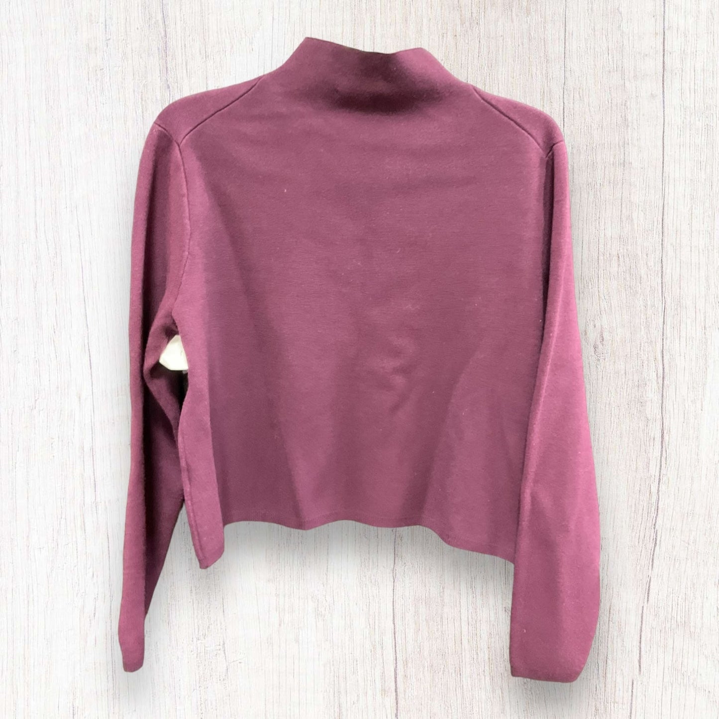 Top Long Sleeve Basic By Antonio Melani In Wine, Size: M