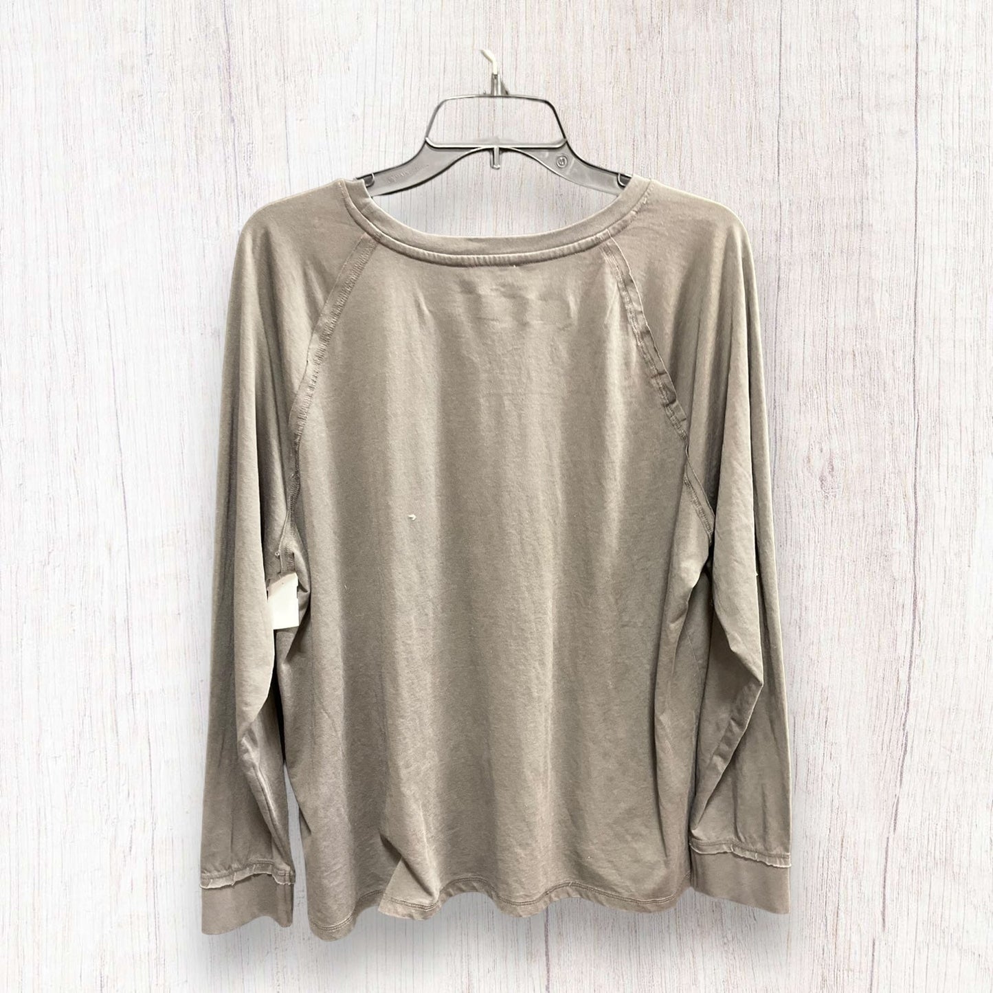 Grey Top Long Sleeve Basic Maurices, Size L