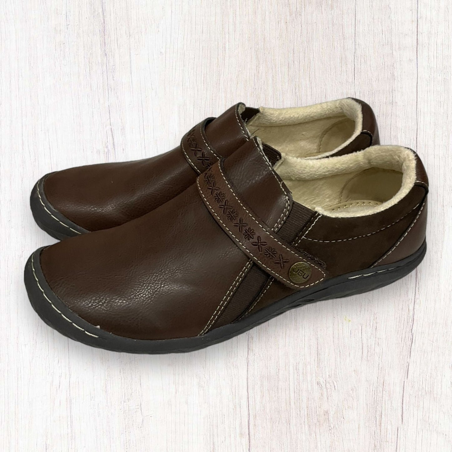 Brown Shoes Flats Jbu By Jambu, Size 9.5