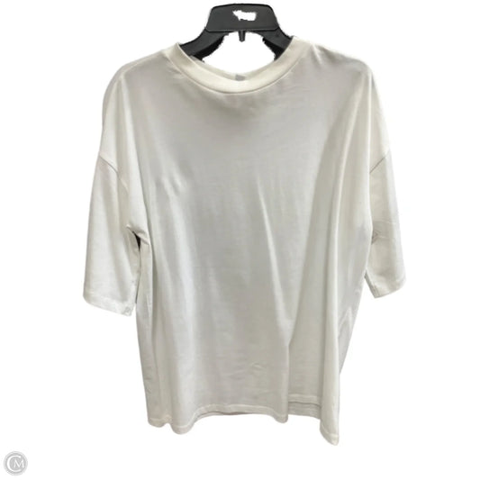 Top Short Sleeve Basic By Top Shop In Cream, Size: S