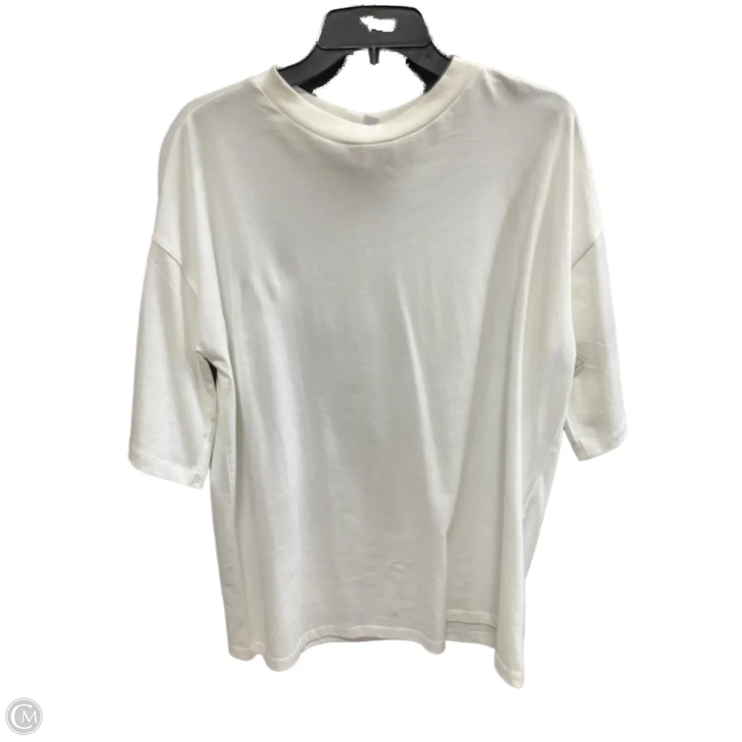 Top Short Sleeve Basic By Top Shop In Cream, Size: S