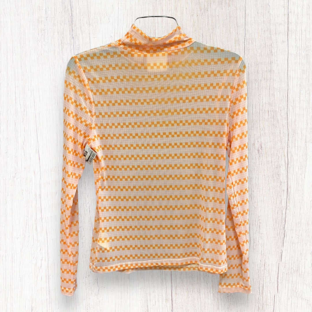 Top Long Sleeve Basic By Pilcro In Orange, Size: S