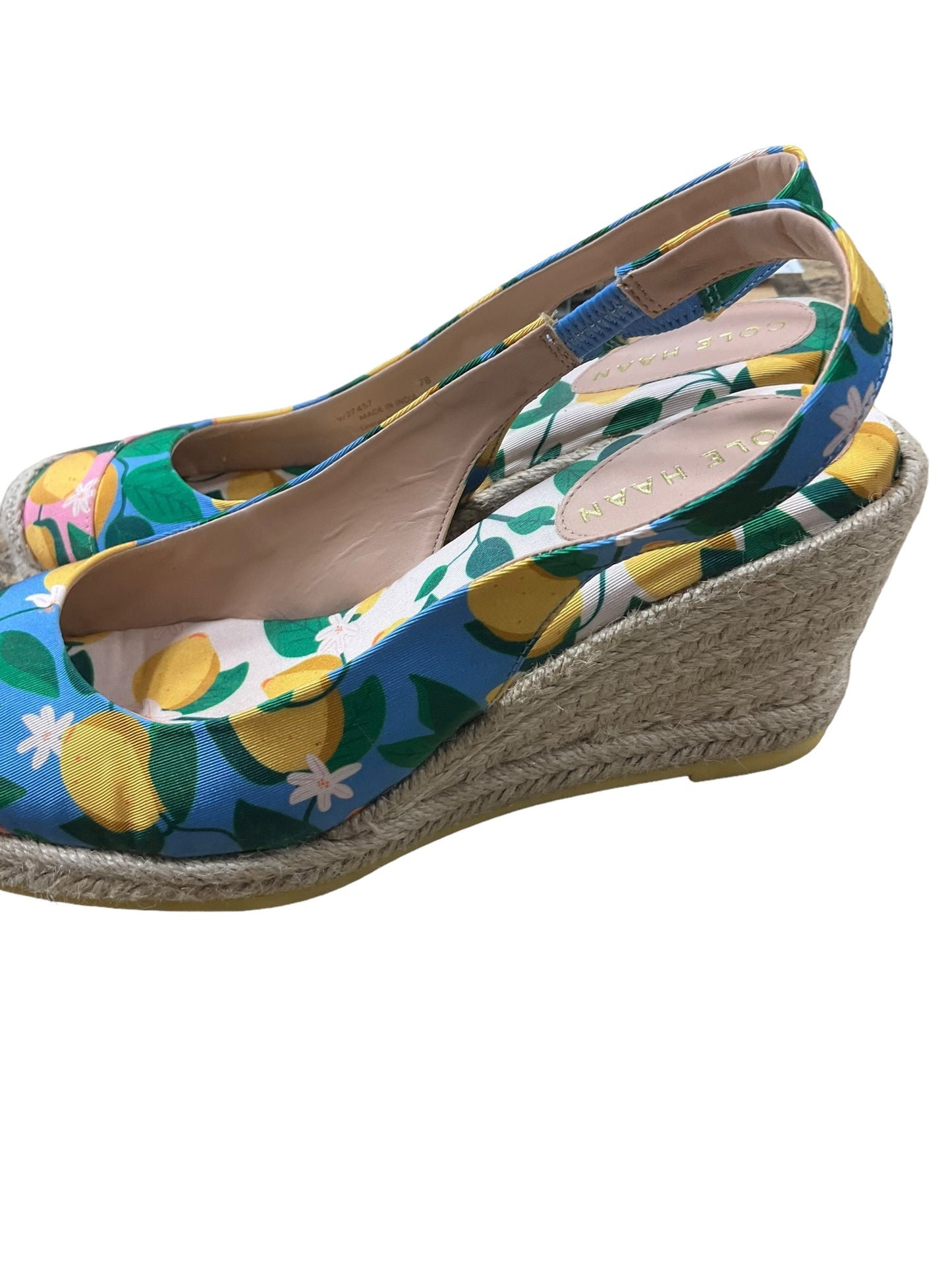 Shoes Heels Wedge By Cole-haan In Floral Print, Size: 7