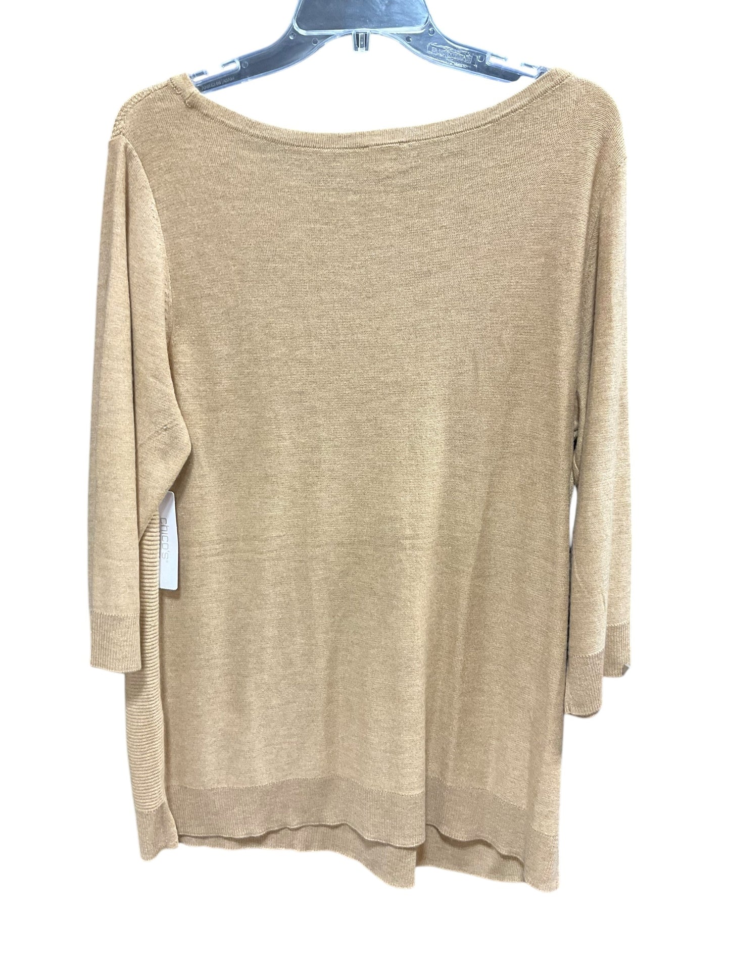 Sweater By Chicos In Beige, Size: L