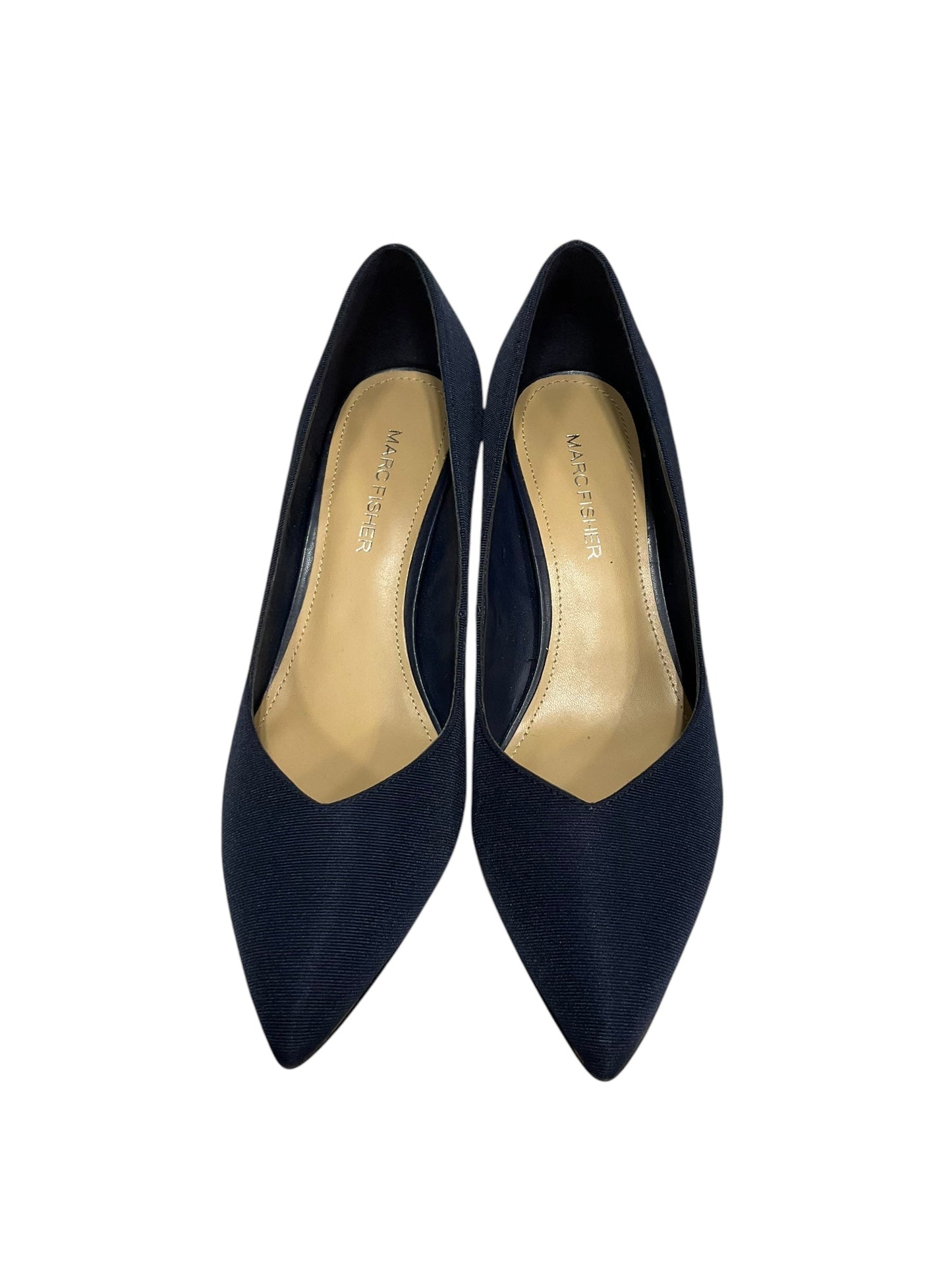 Shoes Heels Block By Marc Fisher In Navy, Size: 6.5