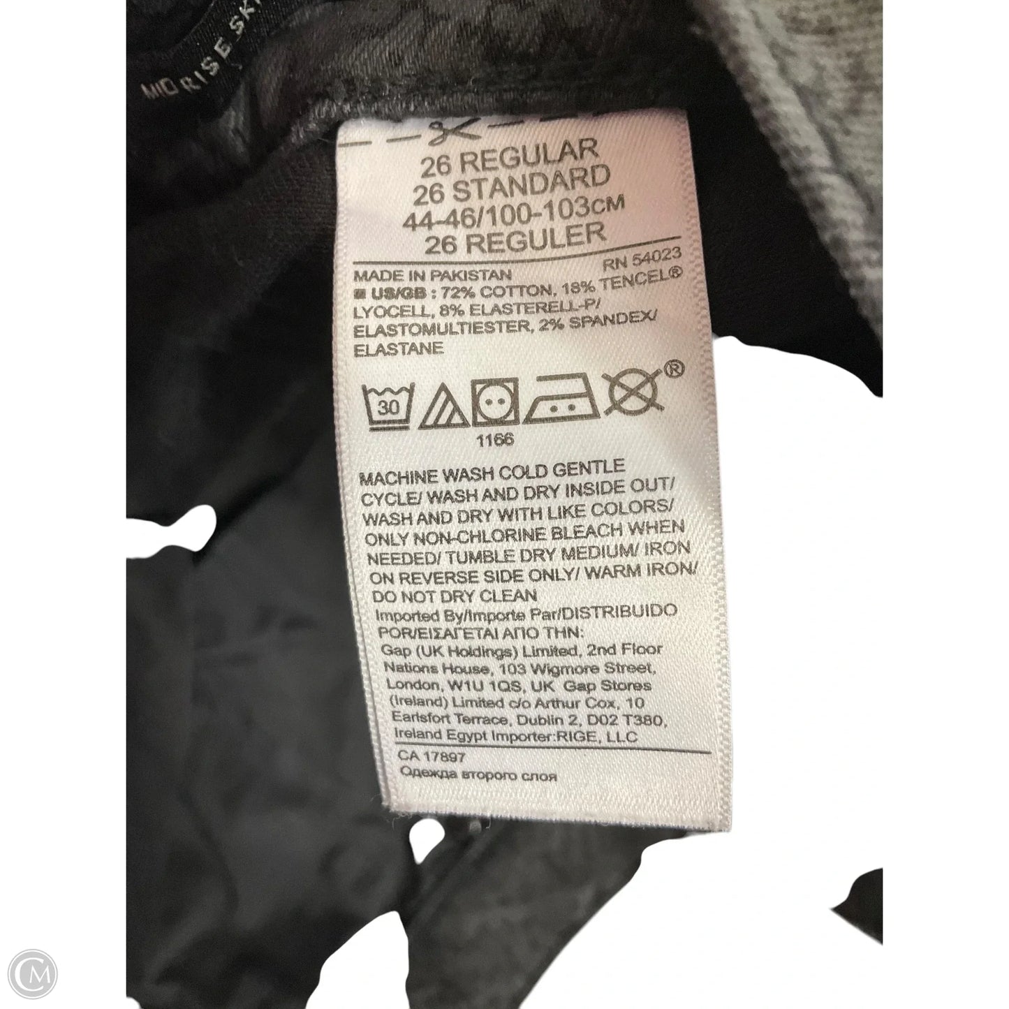 Jeans Skinny By Banana Republic In Black, Size: 2