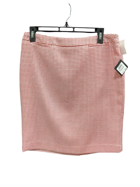 Skirt Mini & Short By Halogen In Red & White, Size: 10