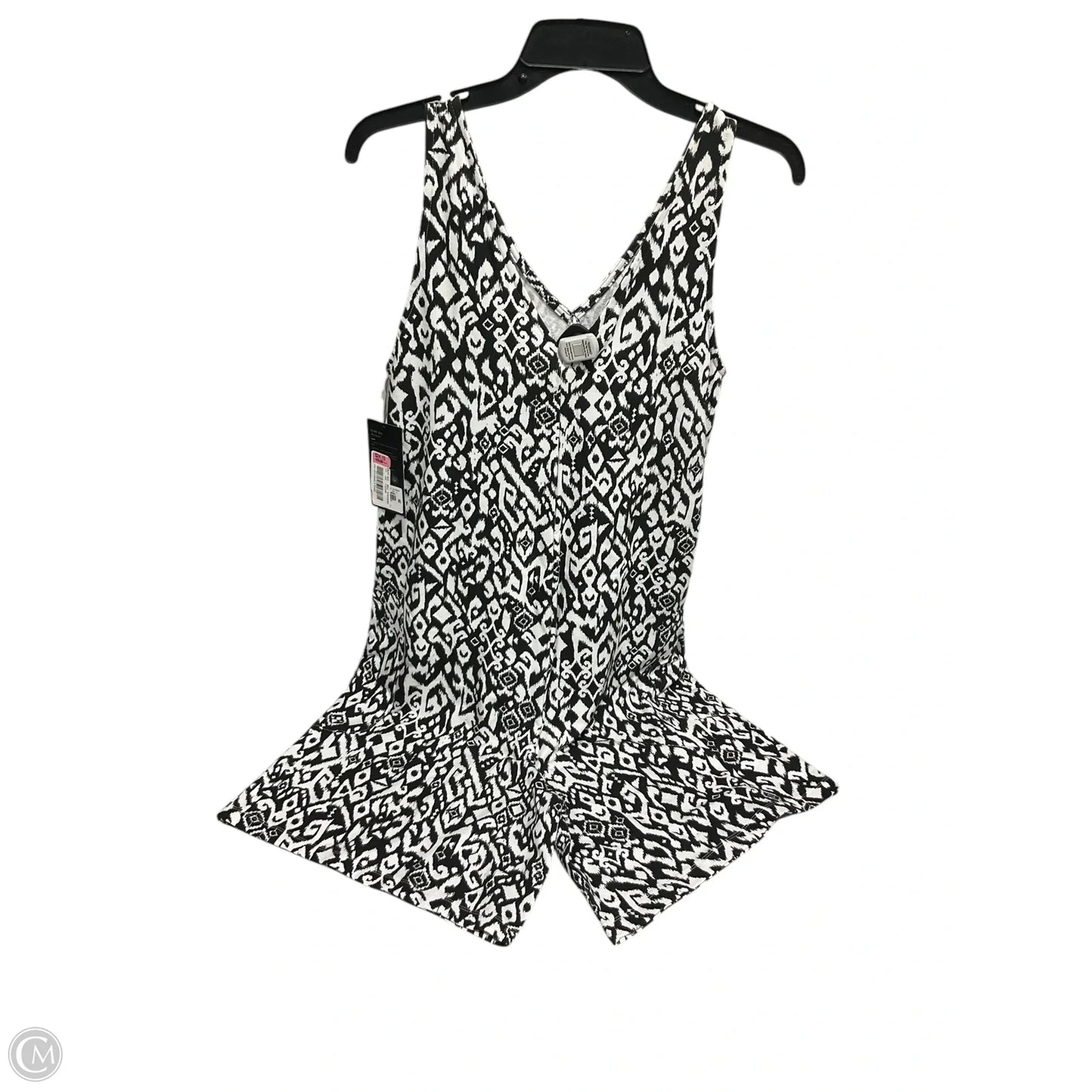 Romper By Clothes Mentor In Black & White, Size: S