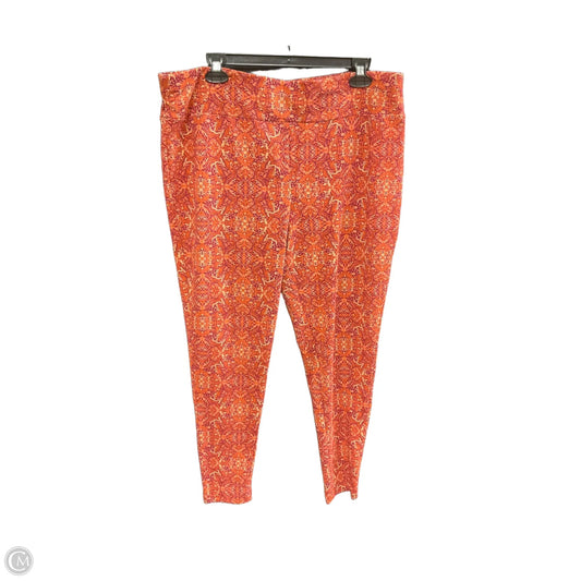 Pants Leggings By Terra & Sky In Orange, Size: 1x