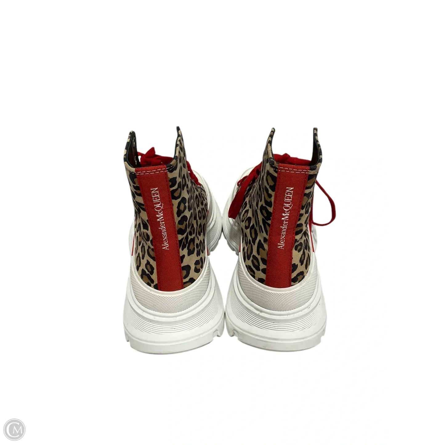 Shoes Luxury Designer By Alexander Mcqueen In Animal Print, Size: 9.5