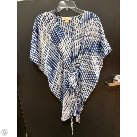 Top Short Sleeve Basic By Michael By Michael Kors In Blue & White, Size: S