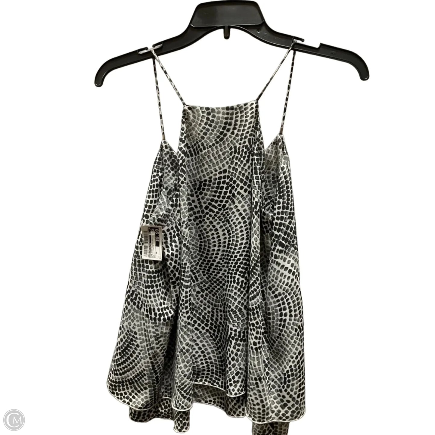 Top Sleeveless Basic By Calvin Klein In Black & White, Size: Sp