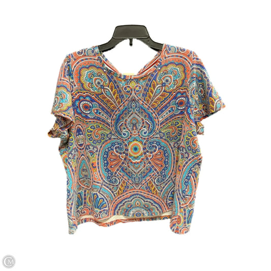 Top Short Sleeve Basic By Tommy Hilfiger In Multi-colored, Size: 2x