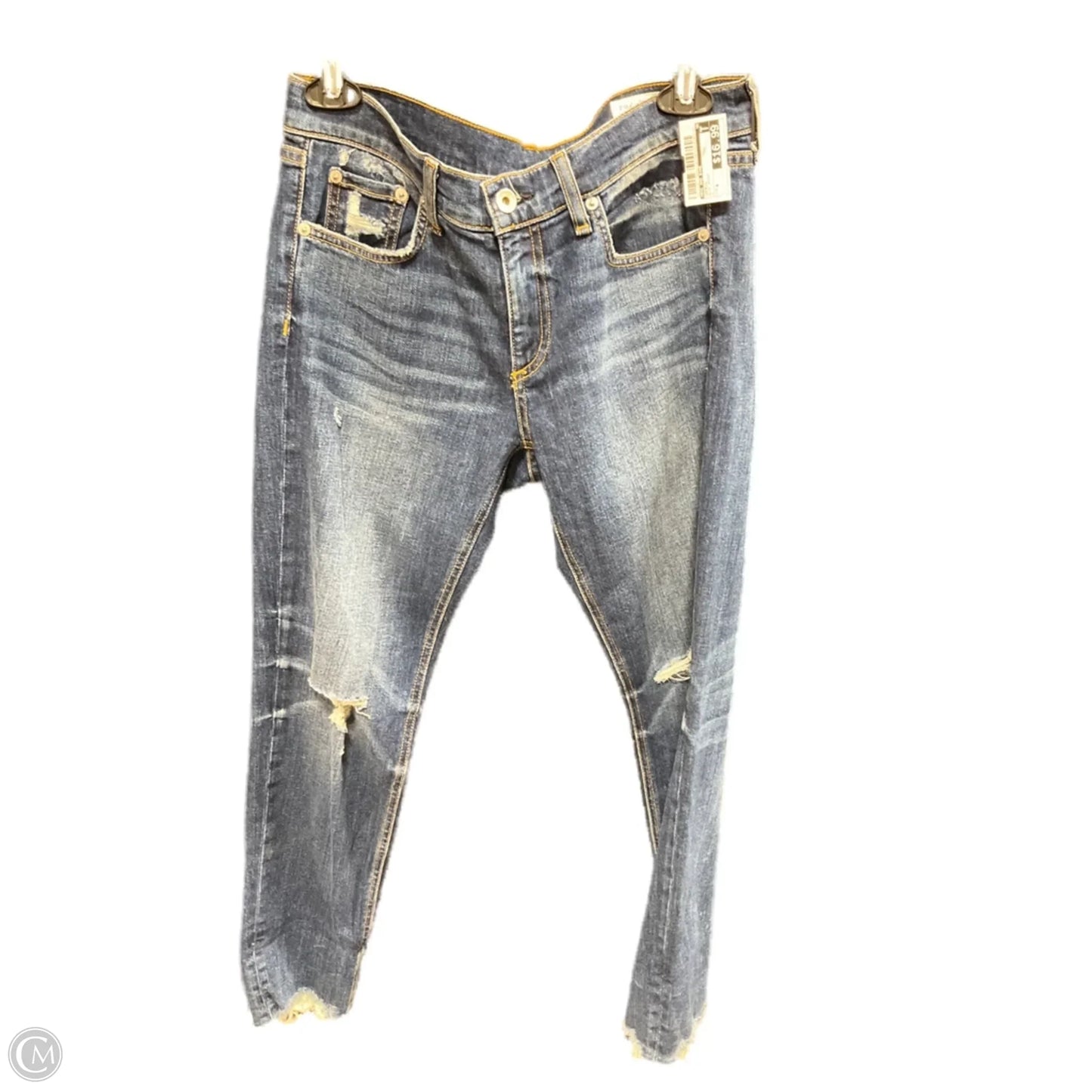 Capris By Rag And Bone In Blue Denim, Size: 4