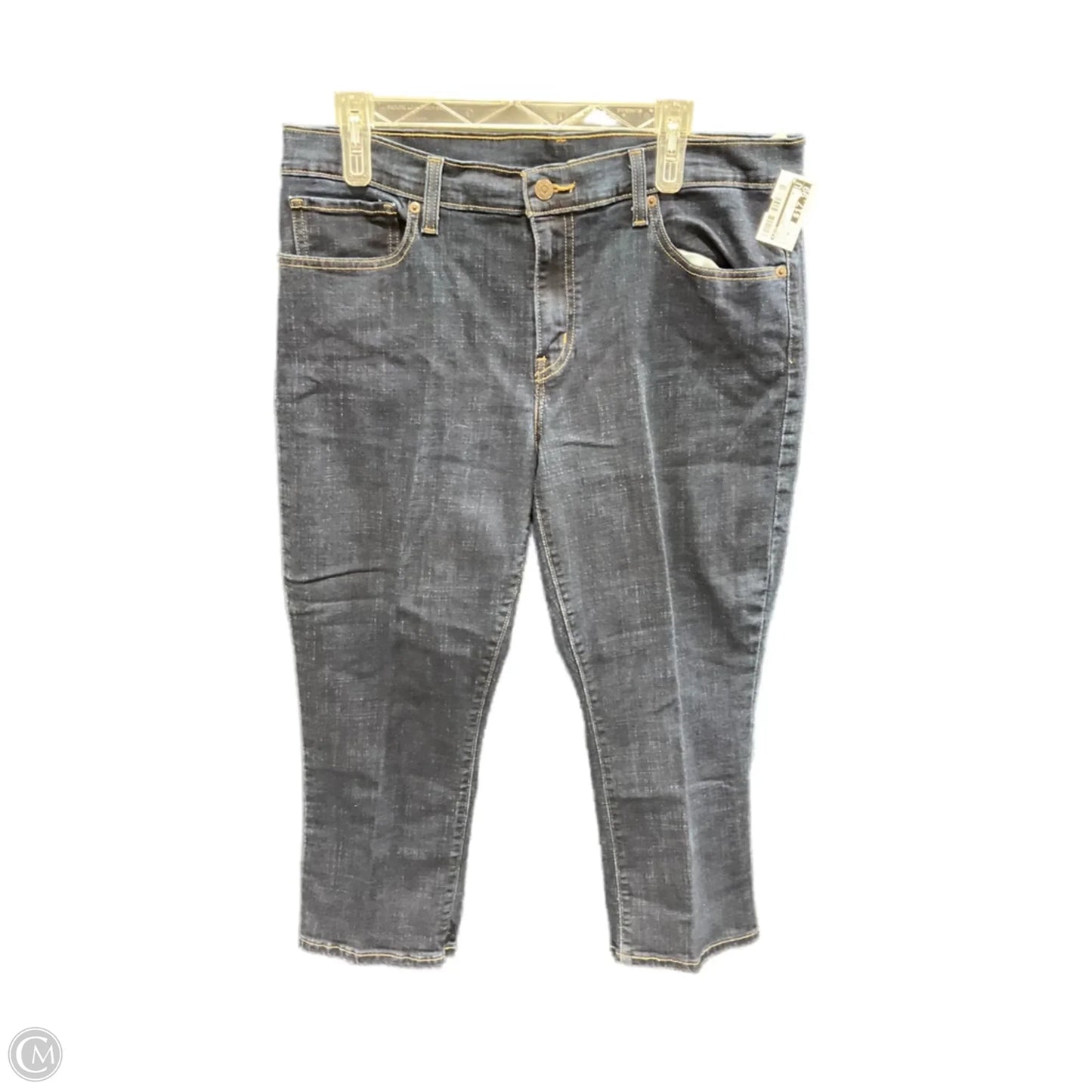 Jeans Straight By Levis In Blue Denim, Size: 16