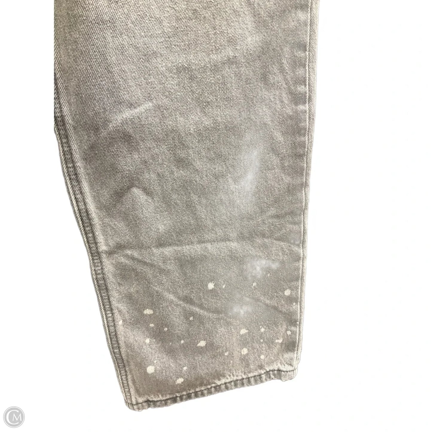 Jeans Straight By Levis In Grey Denim, Size: 12