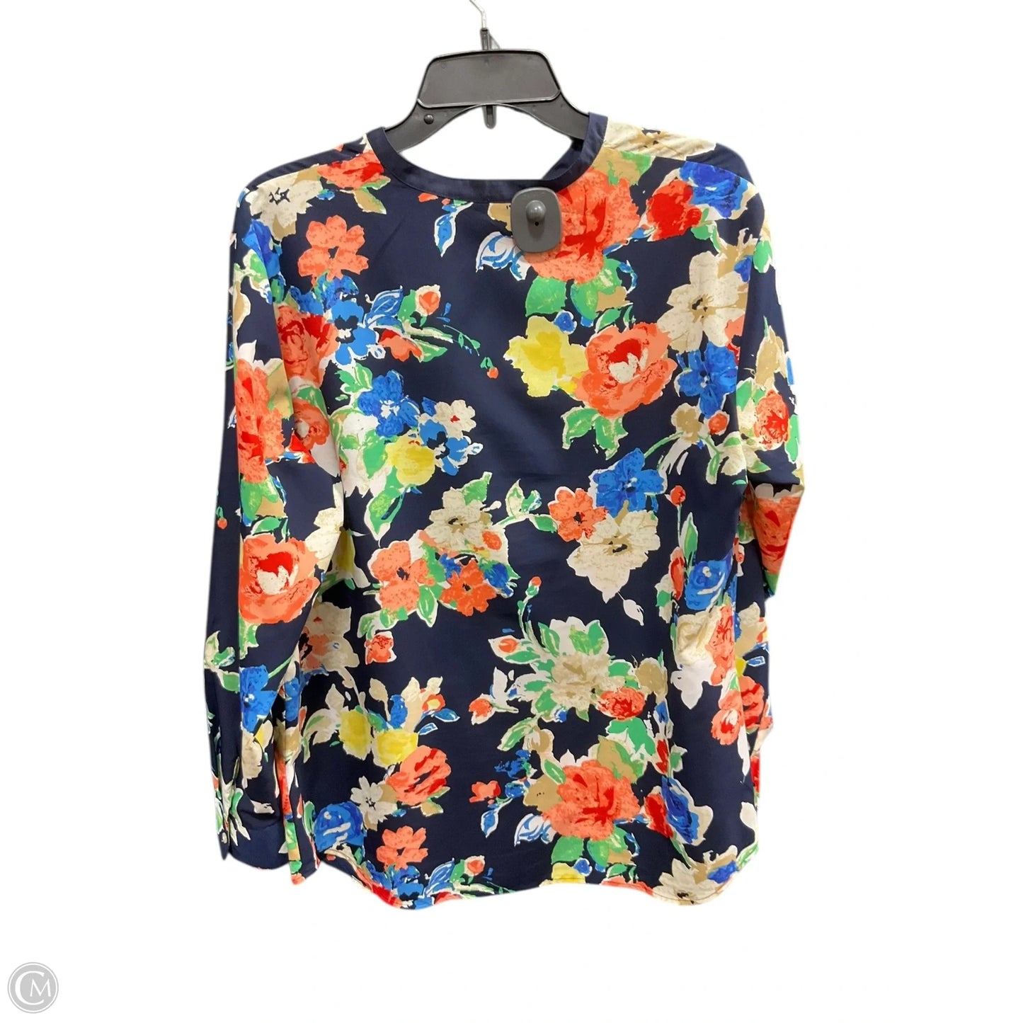 Top Long Sleeve By Lauren By Ralph Lauren In Multi-colored, Size: 1x