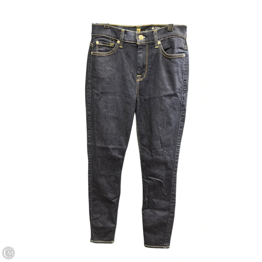 Jeans Skinny By 7 For All Mankind In Blue Denim, Size: 6
