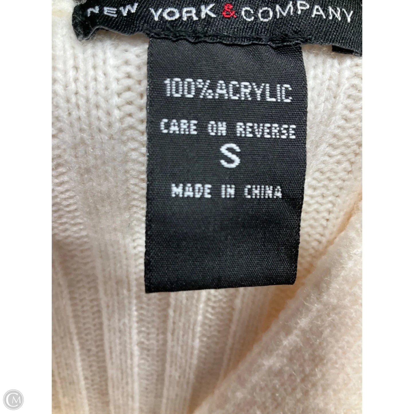 Sweater Cardigan By New York And Co In Cream, Size: S