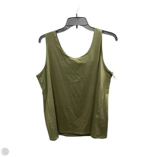 Top Sleeveless Basic By Chicos In Green, Size: 1x
