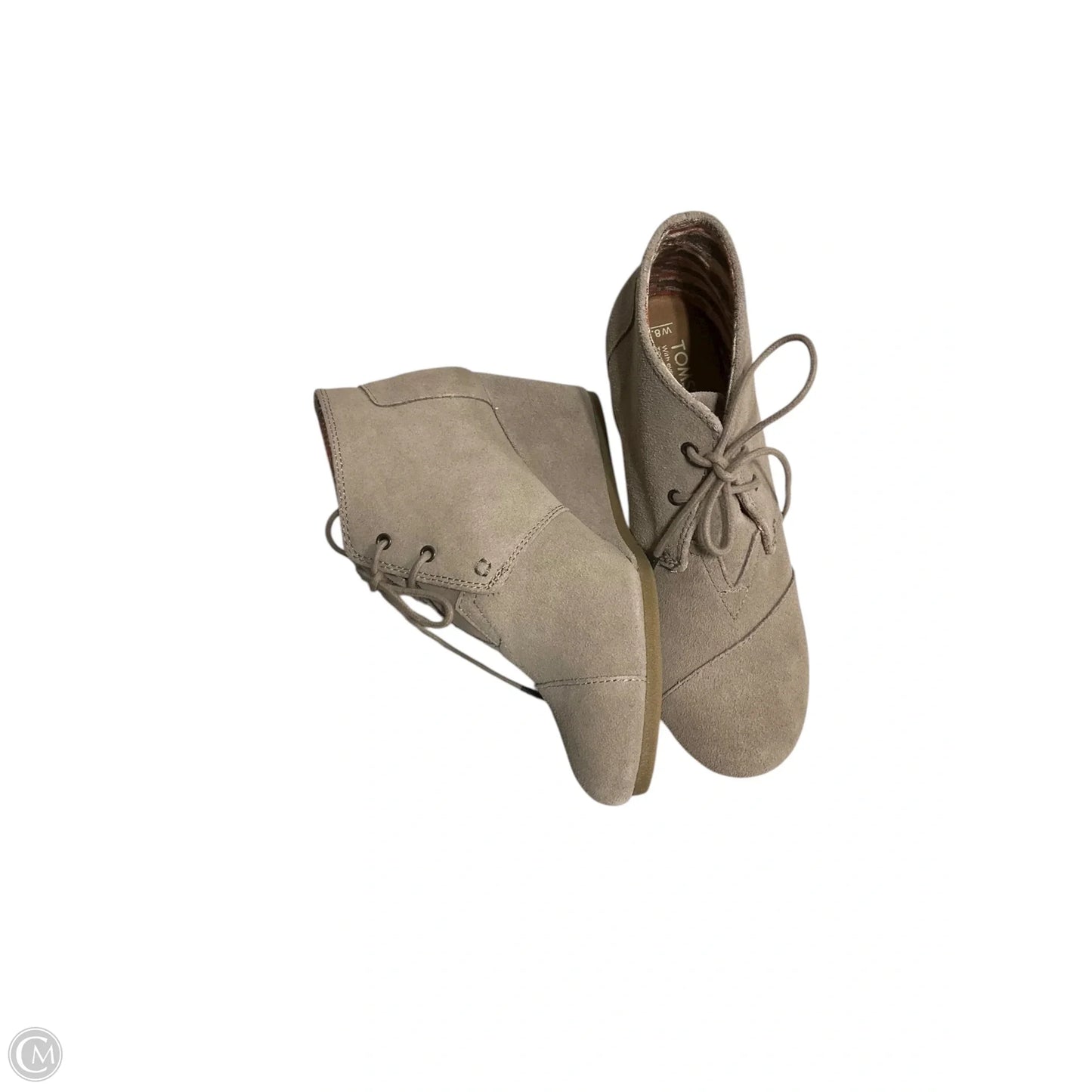 Boots Knee Heels By Toms In Tan, Size: 8.5