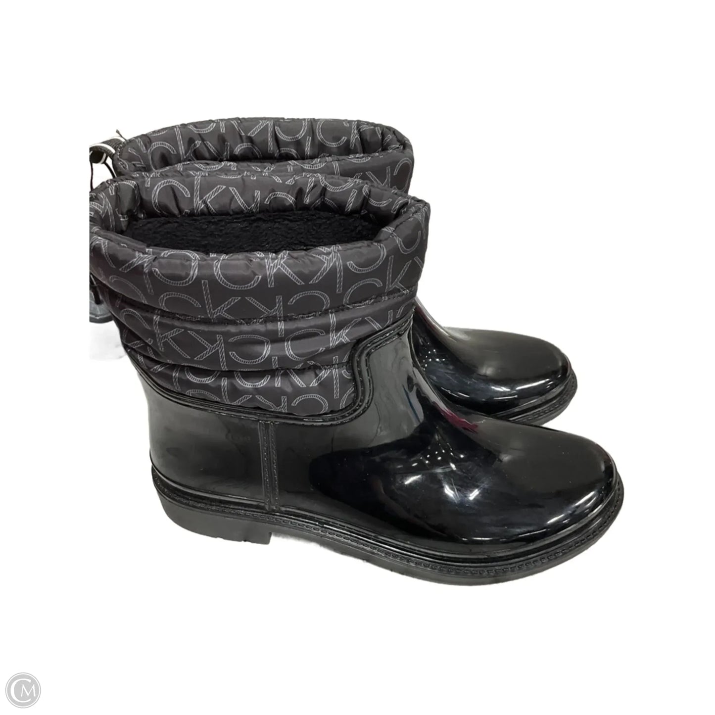 Boots Ankle Heels By Calvin Klein In Black, Size: 7