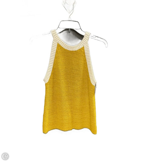 Top Sleeveless Basic By Moth In Yellow, Size: S