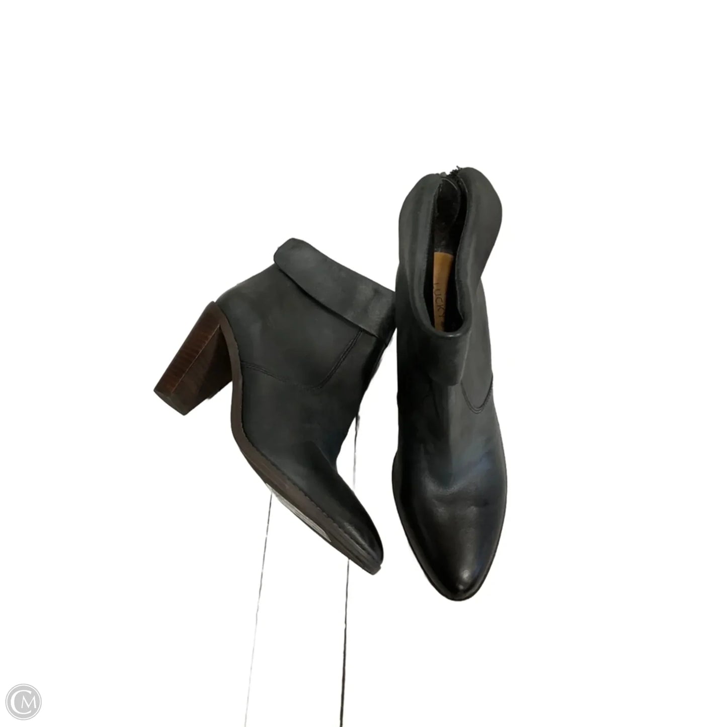 Boots Ankle Heels By Lucky Brand In Black, Size: 8.5