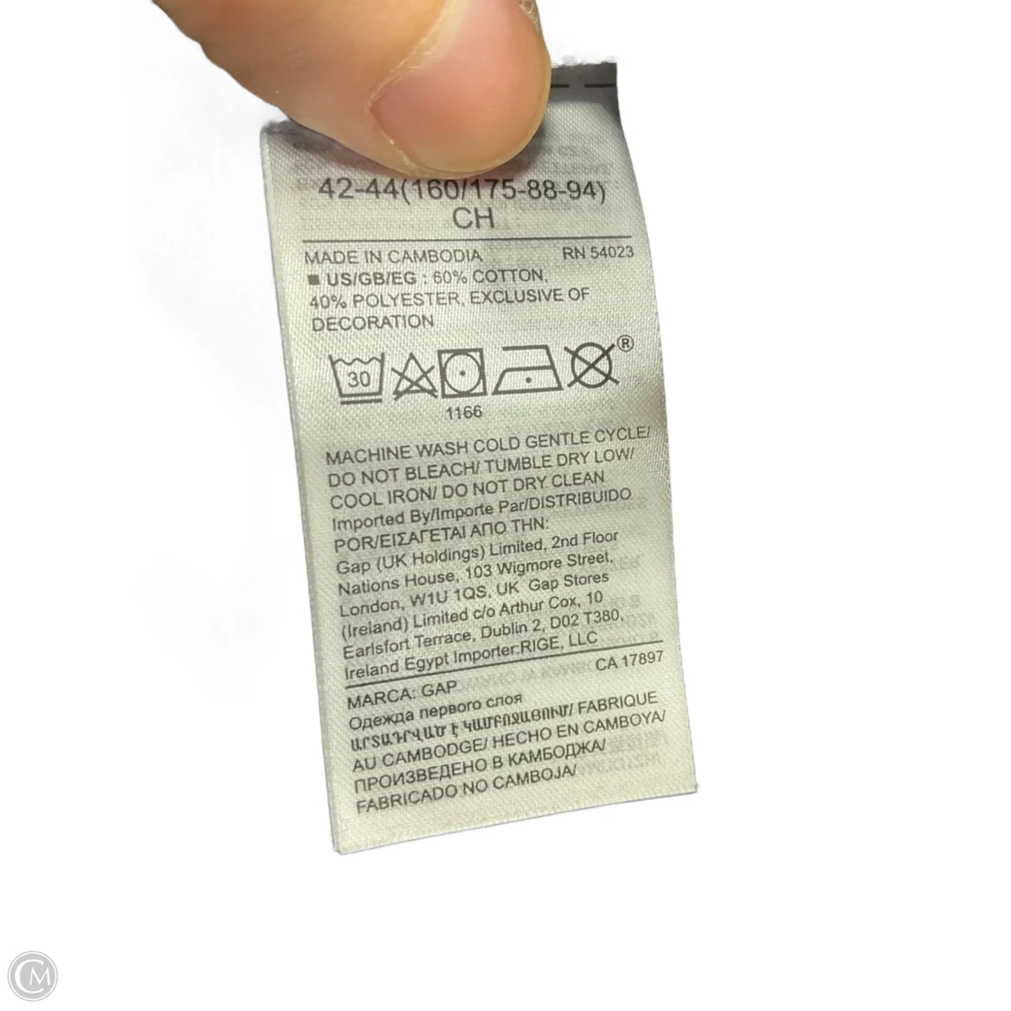 Sweatshirt Hoodie By Gap In Navy, Size: S