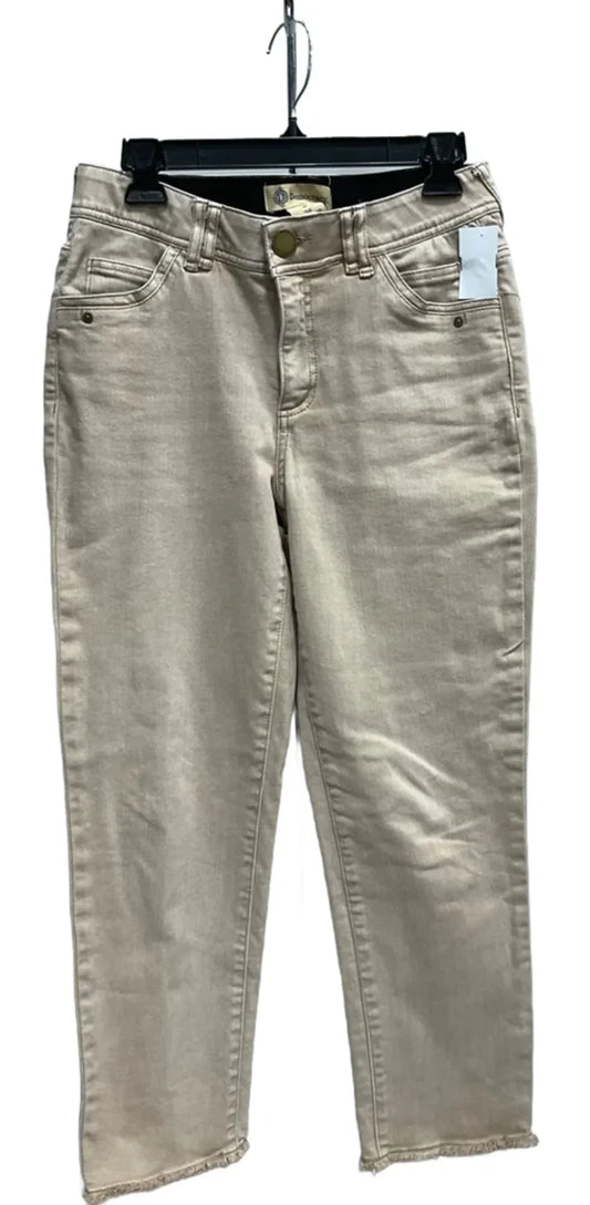 Jeans Straight By Democracy In Tan, Size: 6
