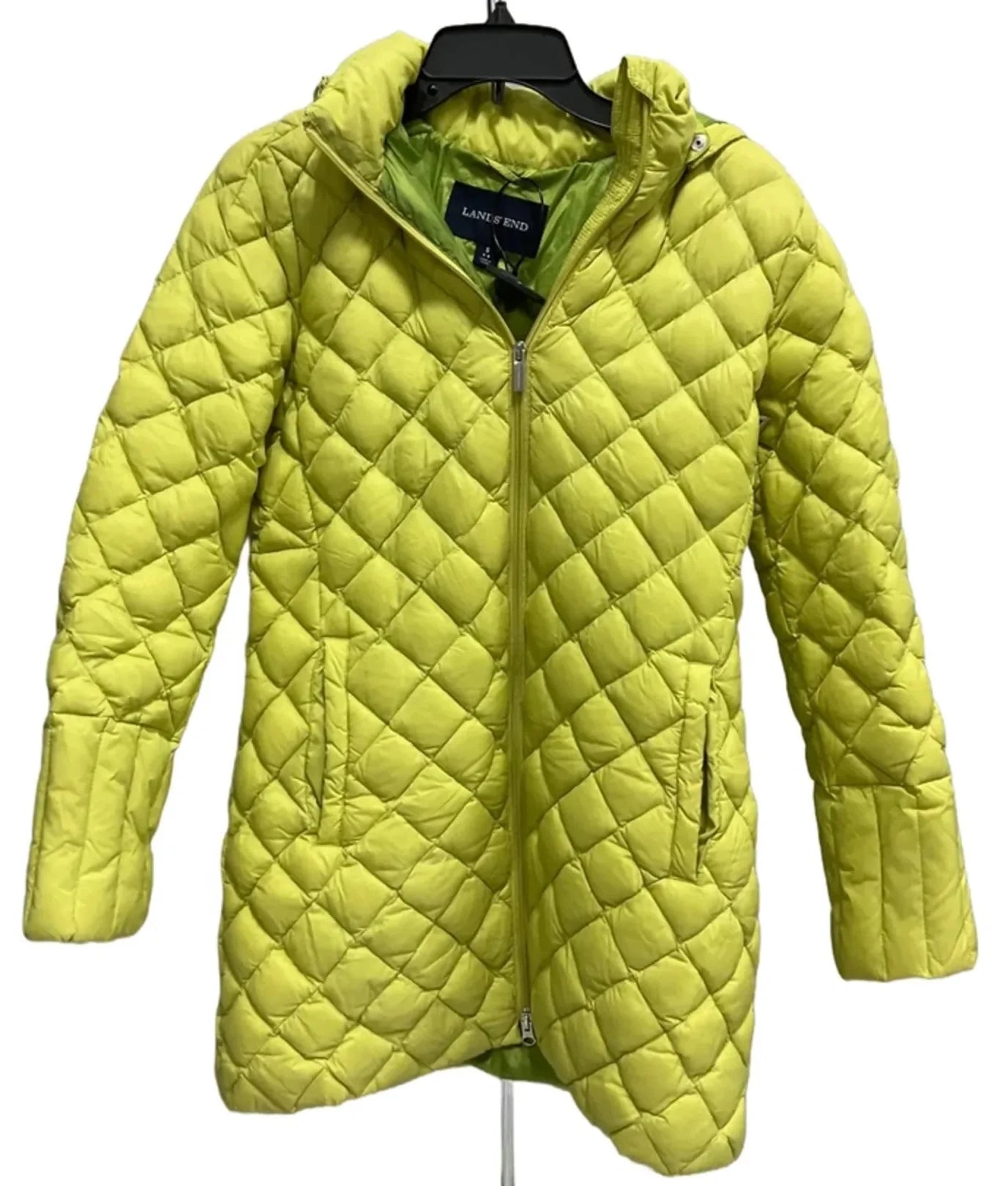 Coat Puffer & Quilted By Lands End In Green, Size: S