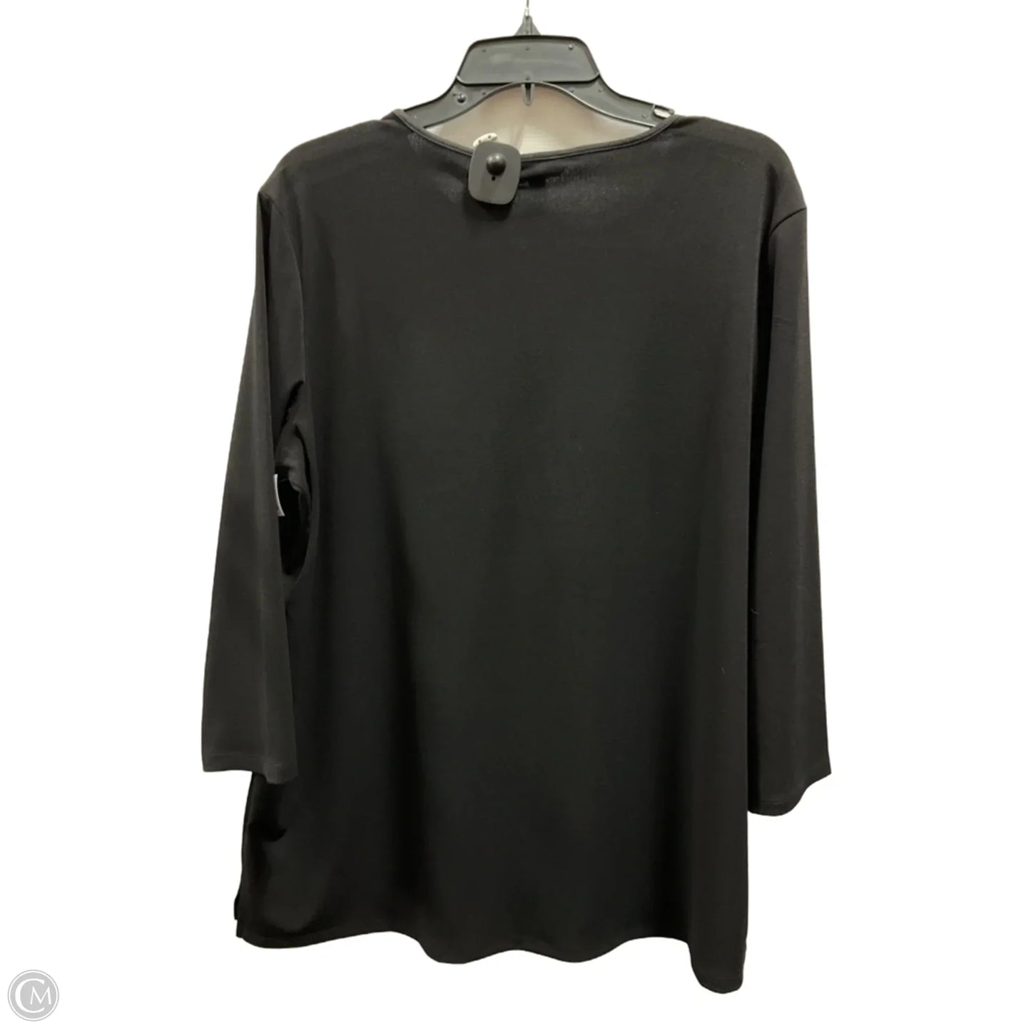 Top 3/4 Sleeve Basic By Banana Republic In Black, Size: Xl